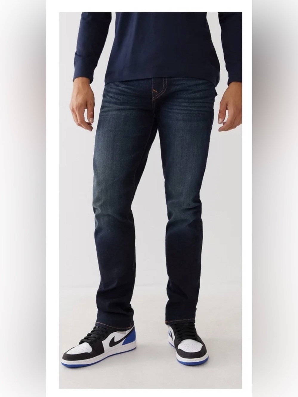 True Religion Men’s Dark Indigo Relaxed Jeans - Geno relaxed fit size 36